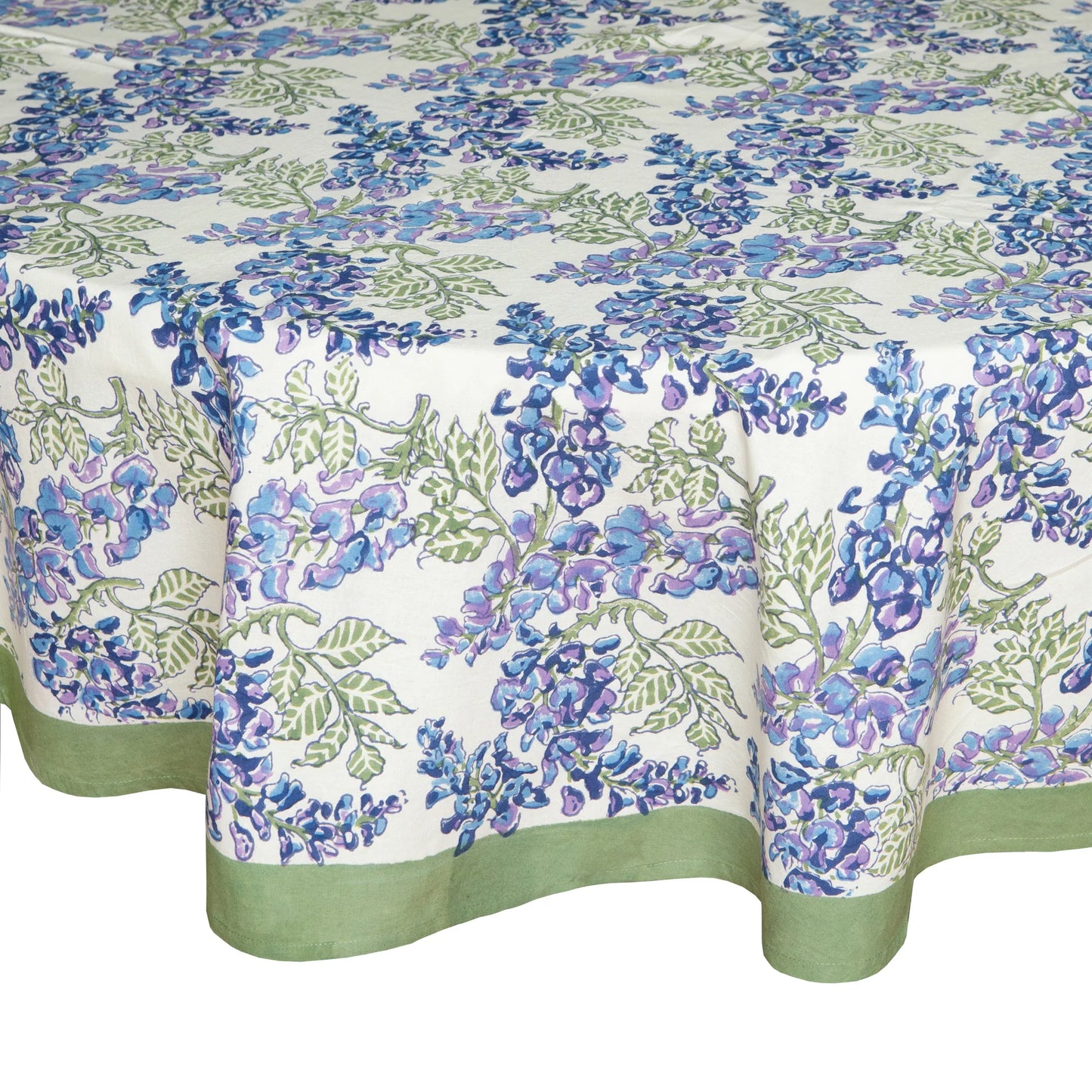 Wisteria Tablecloth Blue & Green