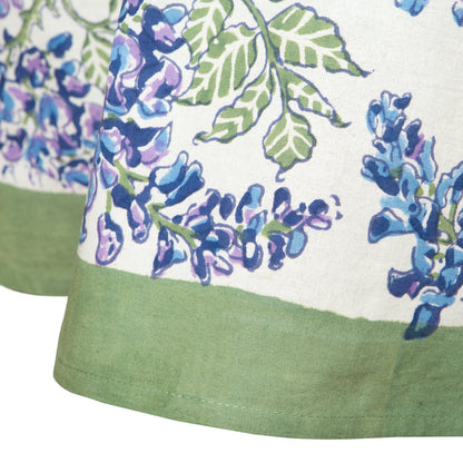 Couleur Nature Wisteria Tablecloth Blue & Green