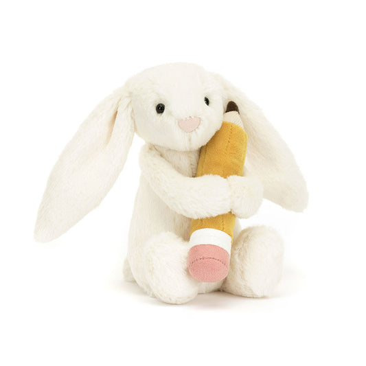 Jellycat Bashful Bunny with Pencil - La Petite Maison