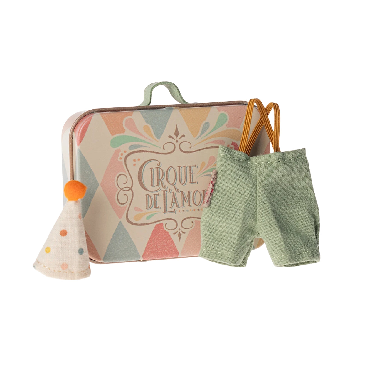 Maileg Clown Clothes in Suitcase, Little Brother Mouse - La Petite Maison