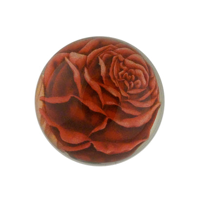 John Derian Decoupage Red Rose Cut-out Paperweight - La Petite Maison