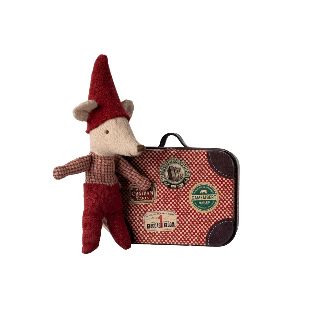 Maileg Christmas mouse, Baby in suitcase- La Petite Maison