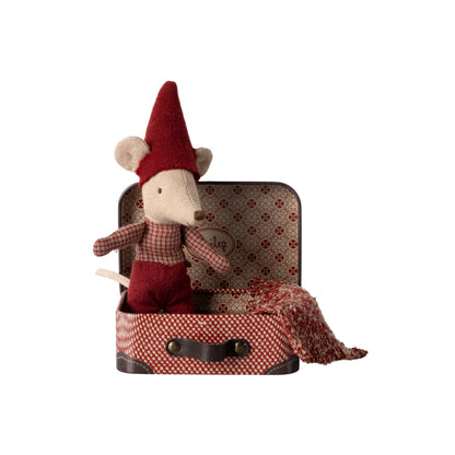 Maileg Christmas mouse, Baby in suitcase- La Petite Maison