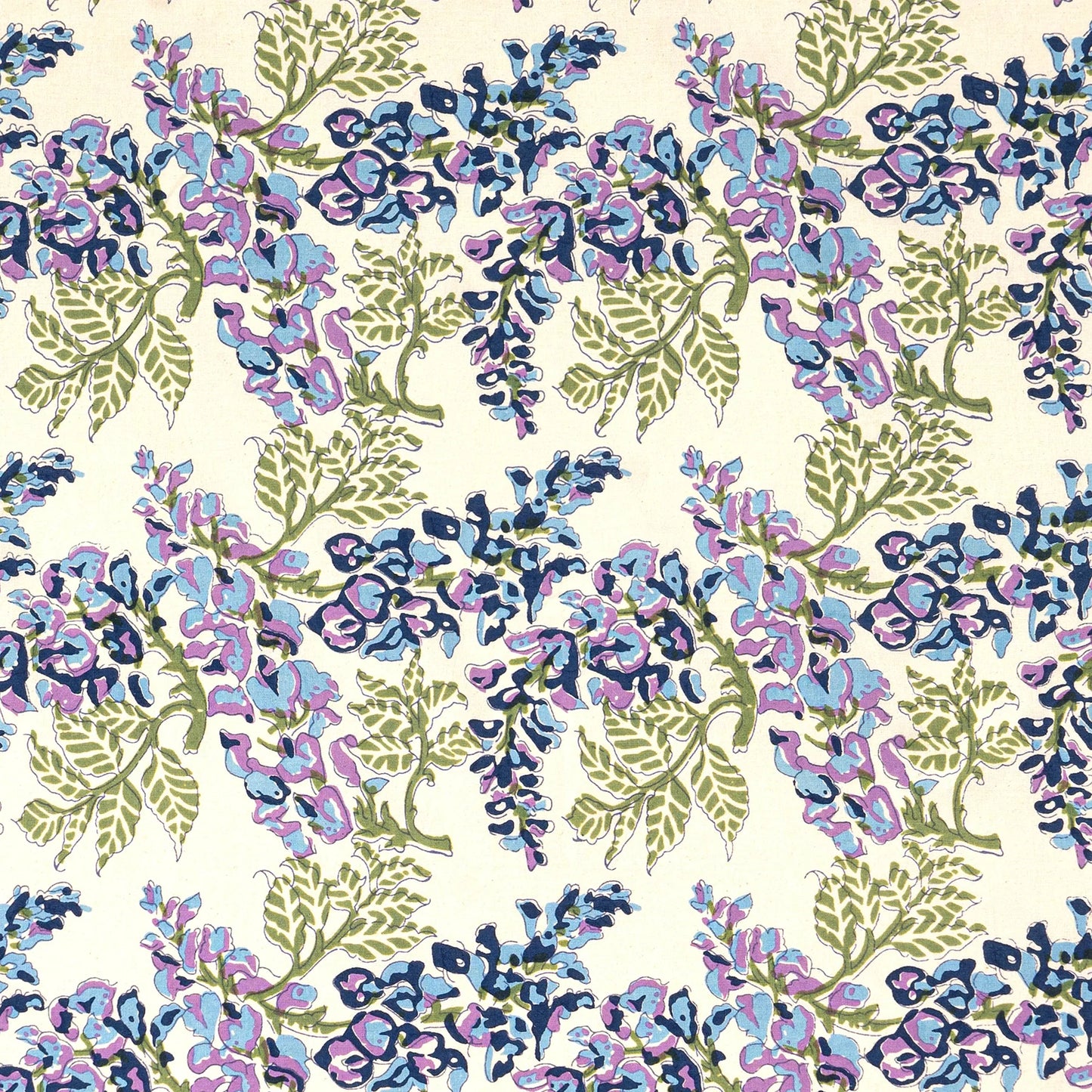 Couleur Nature Wisteria Tablecloth Blue & Green