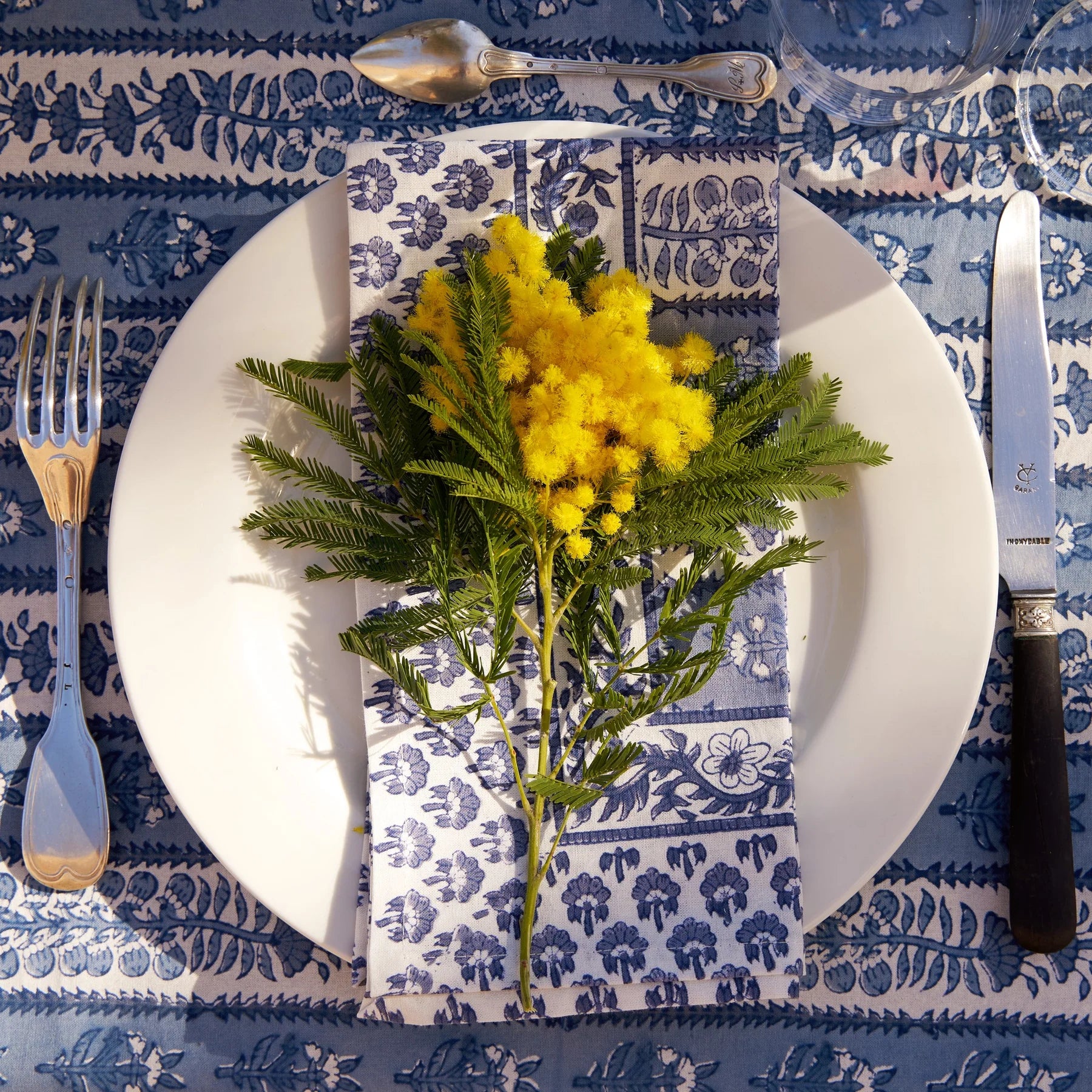 Couleur Nature Provence Tablecloth Blue & Marine