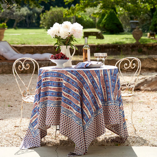 Couleur Nature Provence Tablecloth Red & Blue