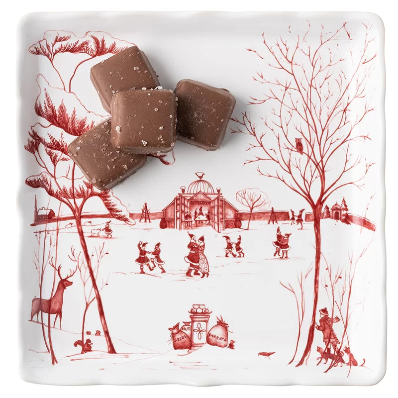 Country Estate Winter Frolic 8" Sweets Tray