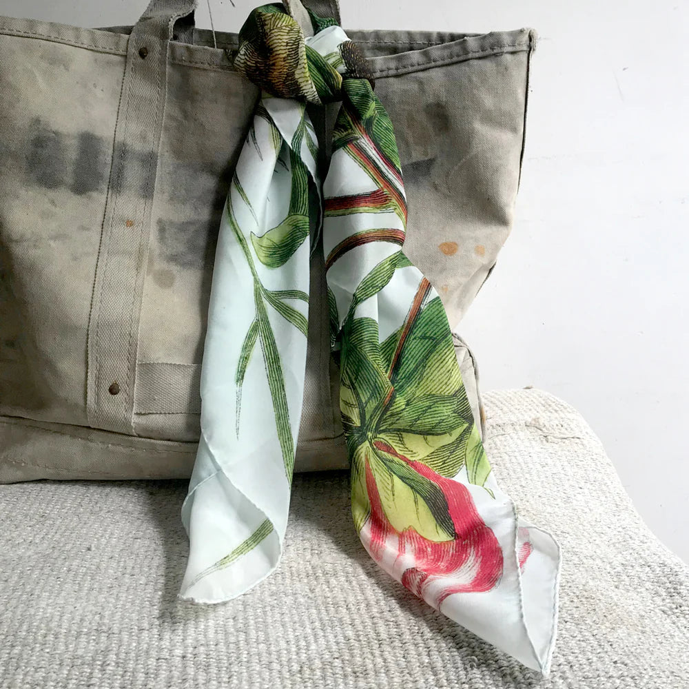 John Derian Peony Silk Scarf