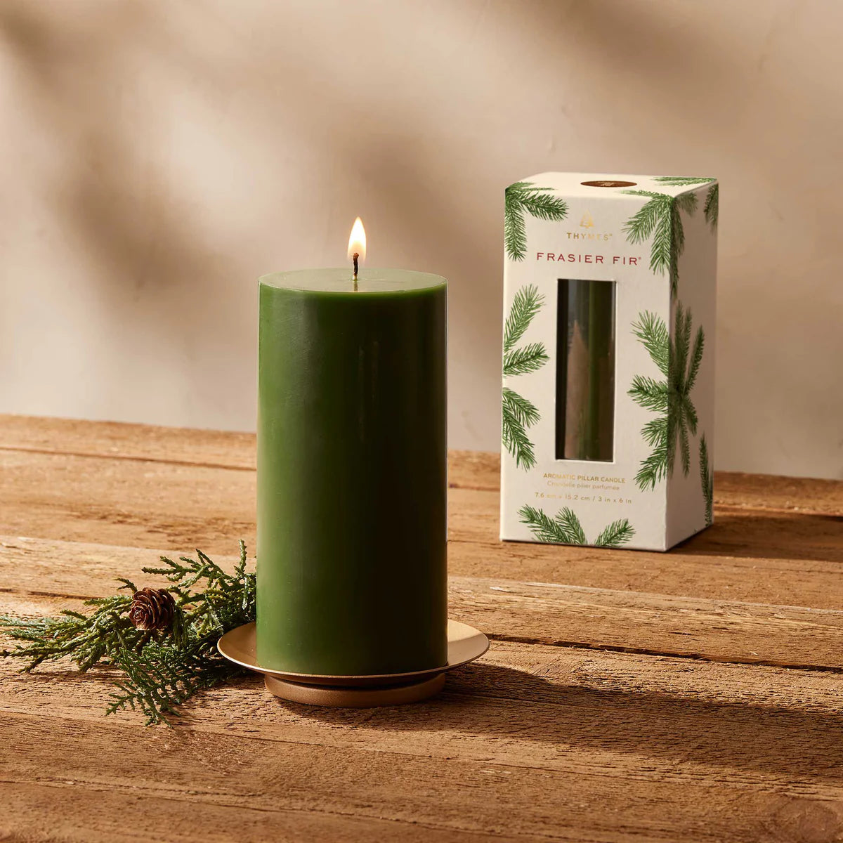 Thymes Frasier Frasier Fir Pillar Candle