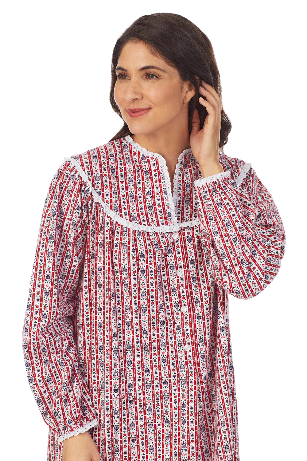 Lanz Tyrolean Flannel Pajamas  Holiday pajamas women, Flannel nightgown,  Cotton flannel pajamas