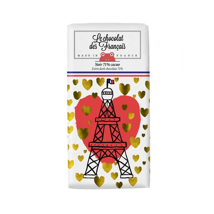 Le Chocolat des Français Eiffel Tower Dark Chocolate Bar 