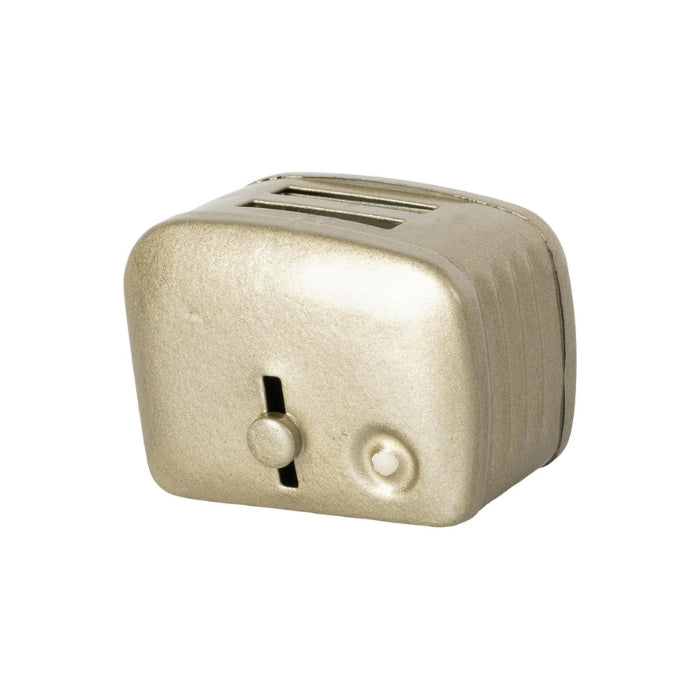 Miniature Toaster & Bread, Silver