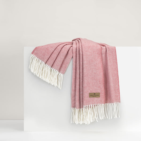 Lands Downunder Berry Sorbet Herringbone Throw