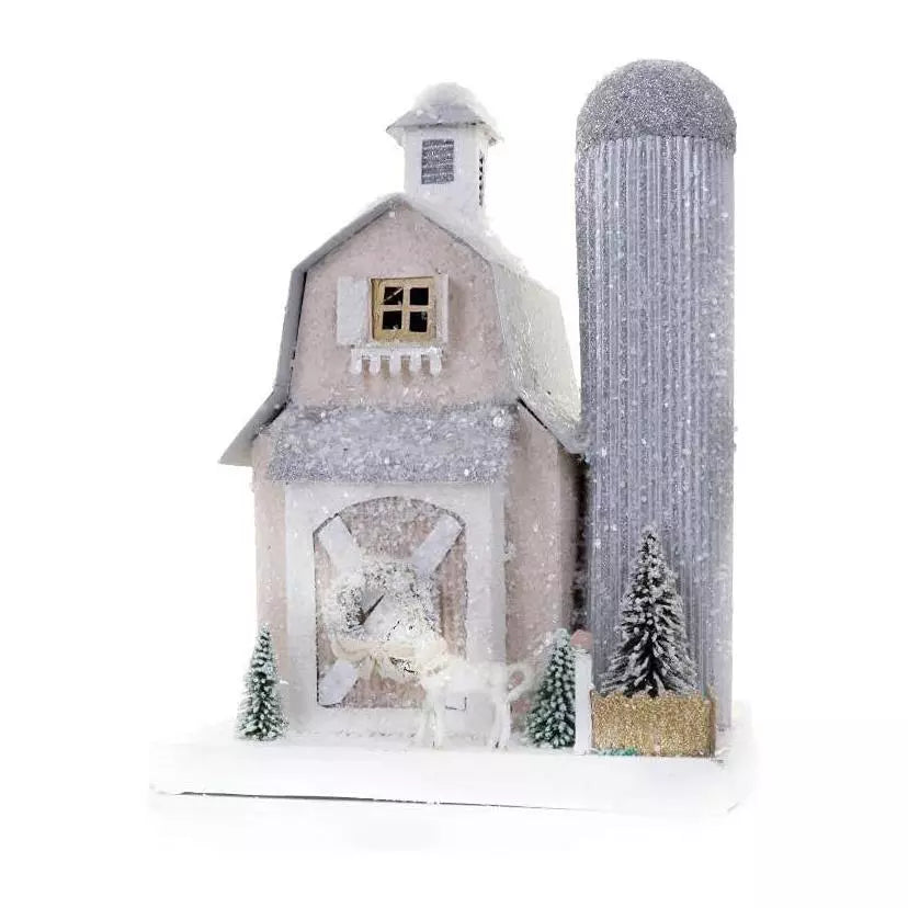 Cody Foster Sparkly Winter Barn - La Petite Maison