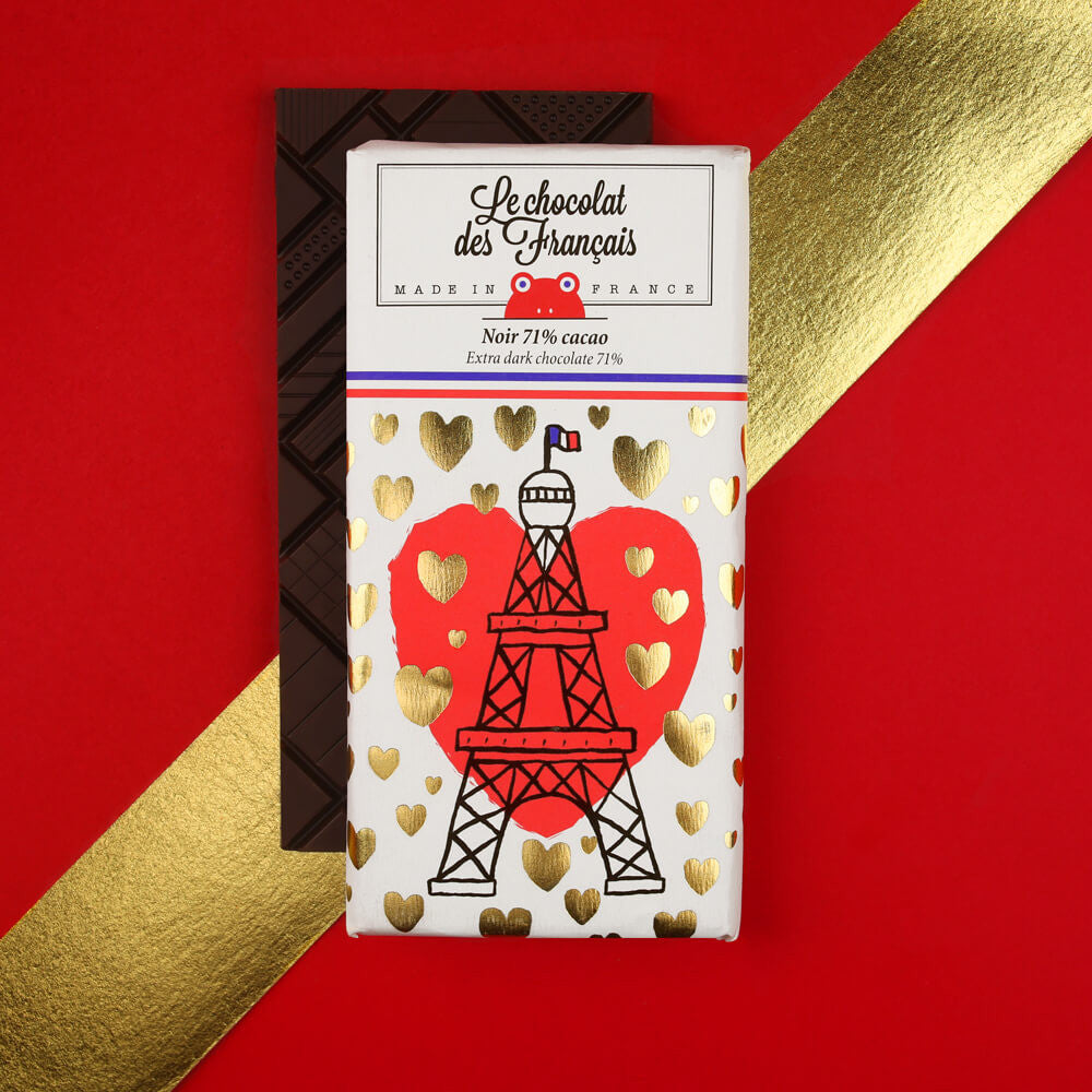 Le Chocolat des Français Eiffel Tower Dark Chocolate Bar 